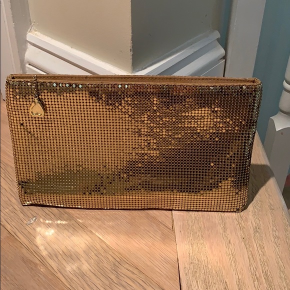 Whiting and Davis gold clutch purse - Picture 2 of 9